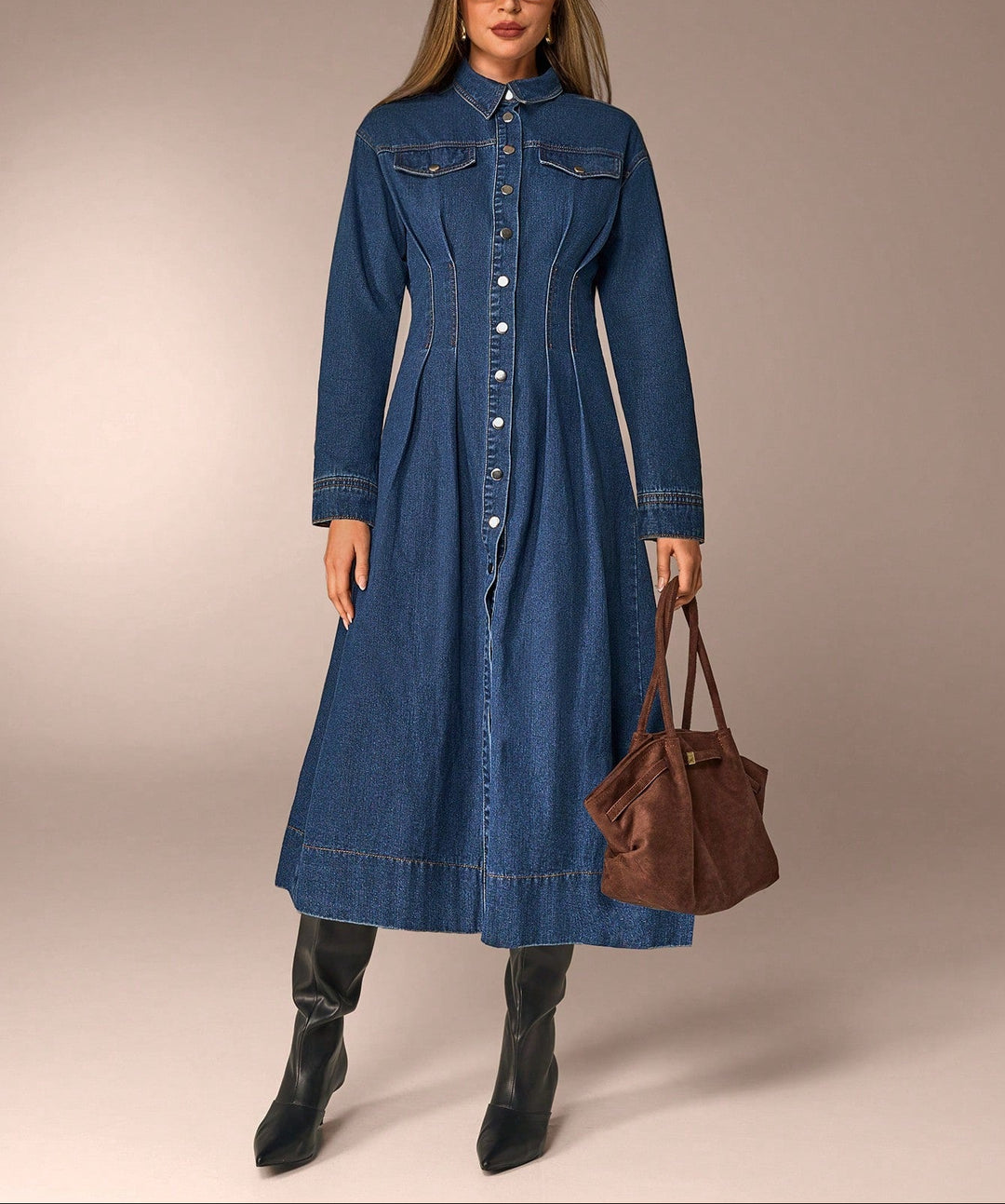 SHEIN Maxi ruha, kék