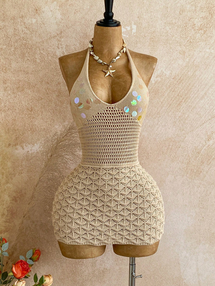 SHEIN mini ruha, bézs