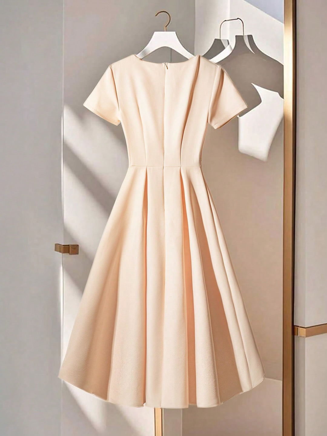 Rochie midi SHEIN, bej