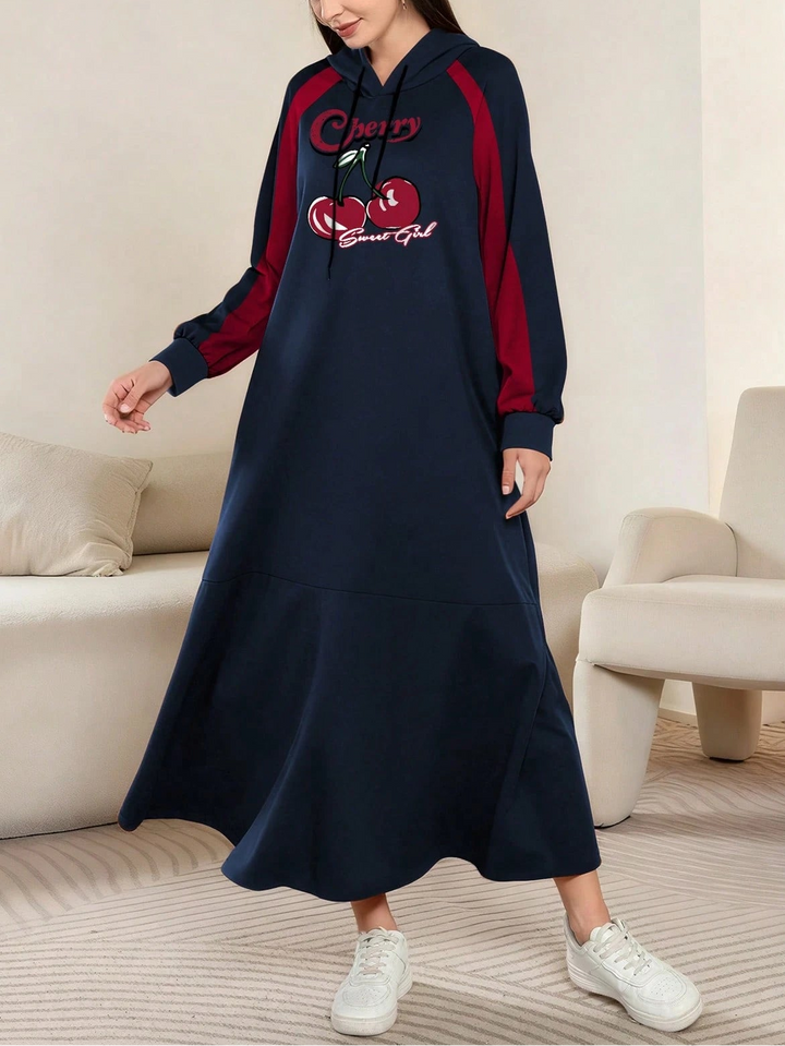 Rochie tip hanorac SHEIN, bleumarin