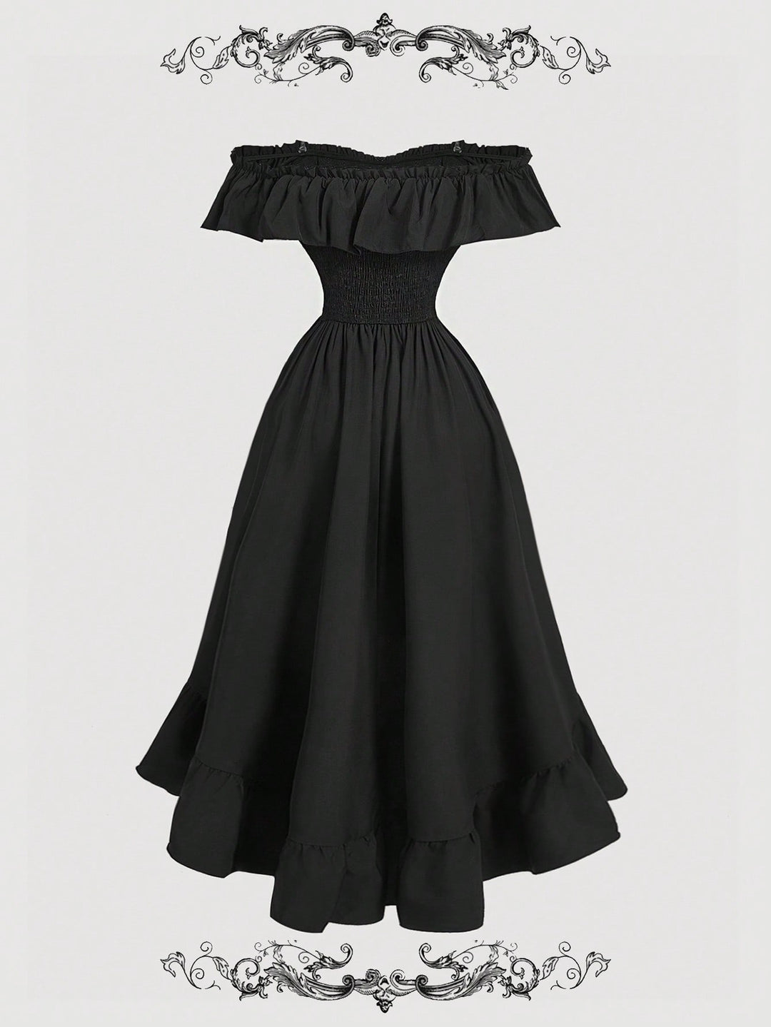 Rochie midi SHEIN, negru