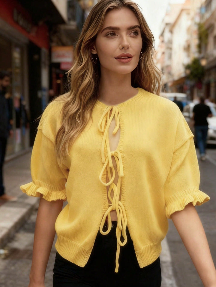 Cardigan SHEIN, galben