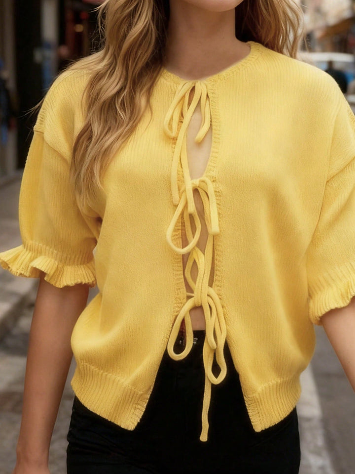 Cardigan SHEIN, galben