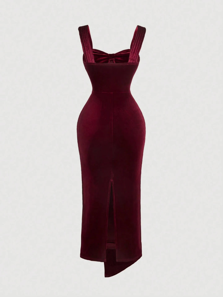 Rochie midi Shein, vișiniu