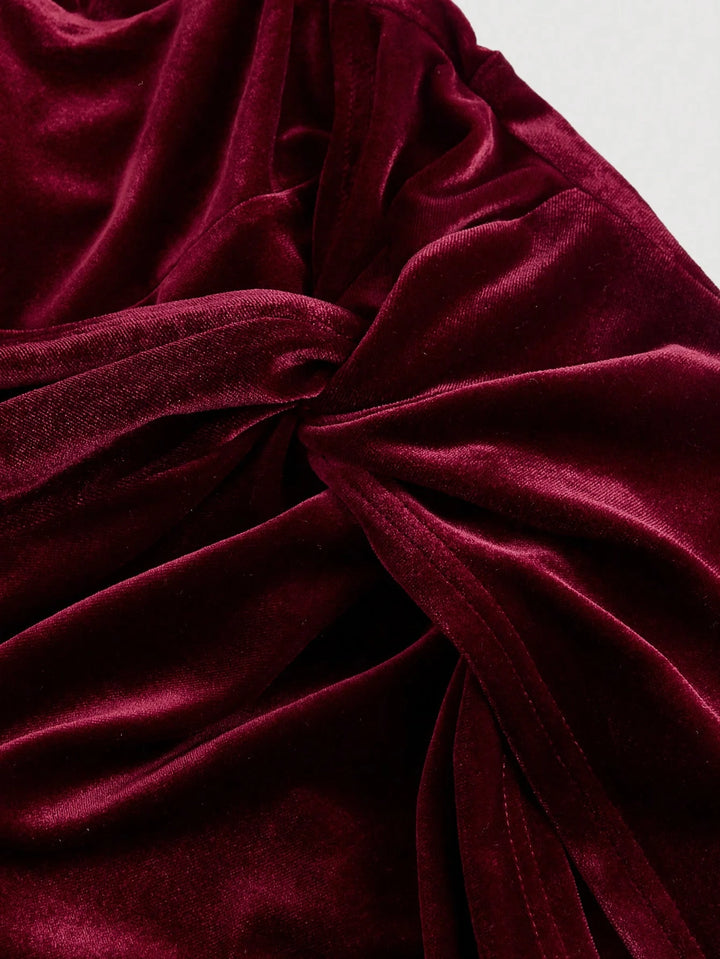 Rochie midi Shein, vișiniu