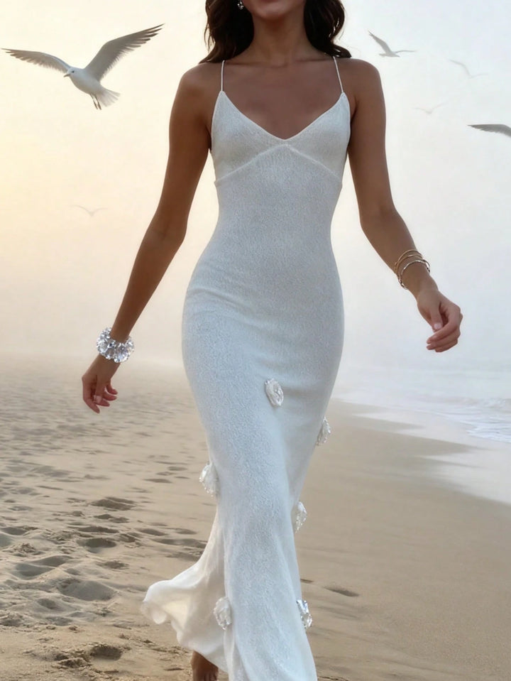 Rochie de plajă SHEIN, alb