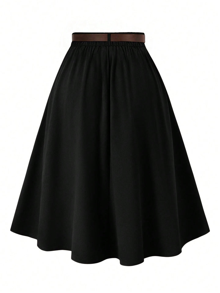 Fustă maxi SHEIN, negru