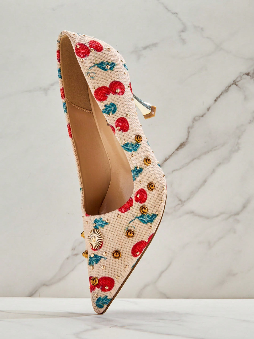 Pantofi cu toc SHEIN, bej