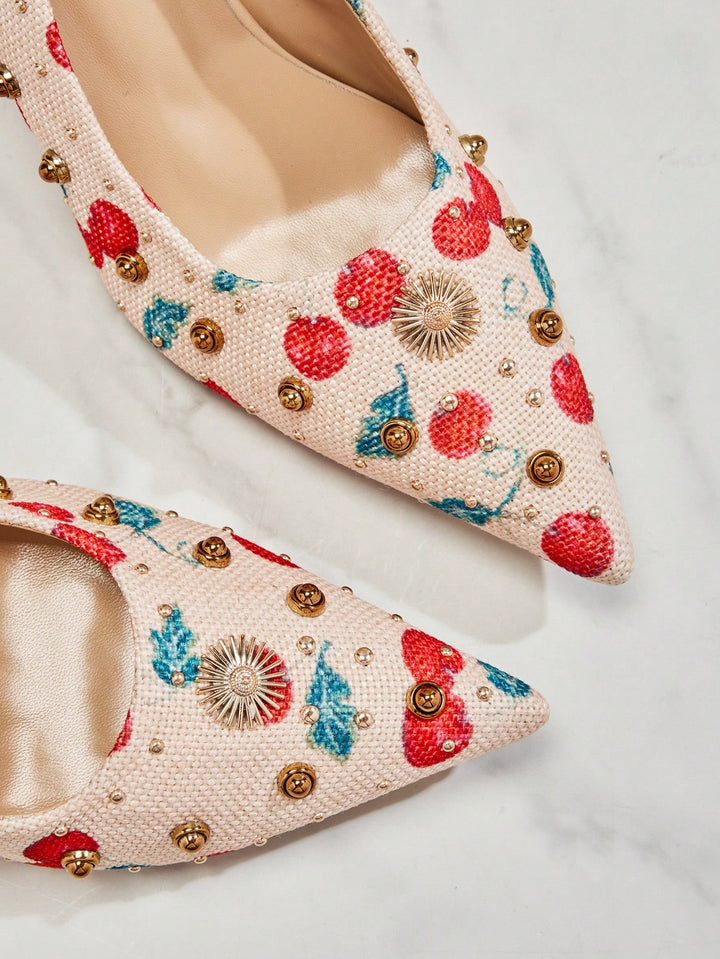 Pantofi cu toc SHEIN, bej