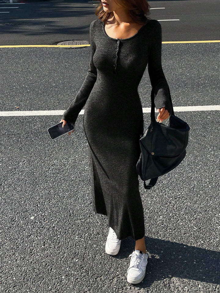 Rochie maxi SHEIN, negru