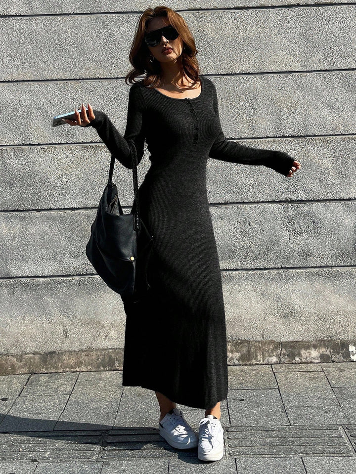 Rochie maxi SHEIN, negru