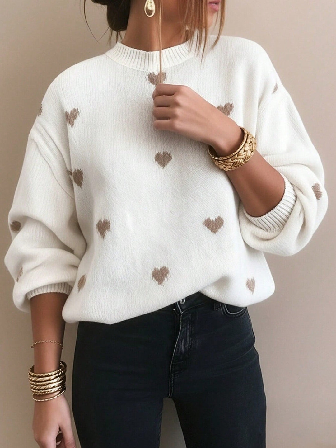 Pulover SHEIN, alb