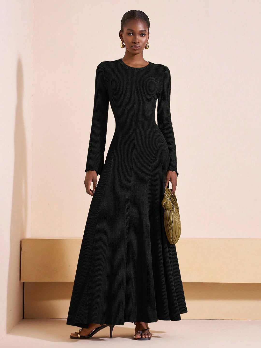 Rochie maxi SHEIN, negru