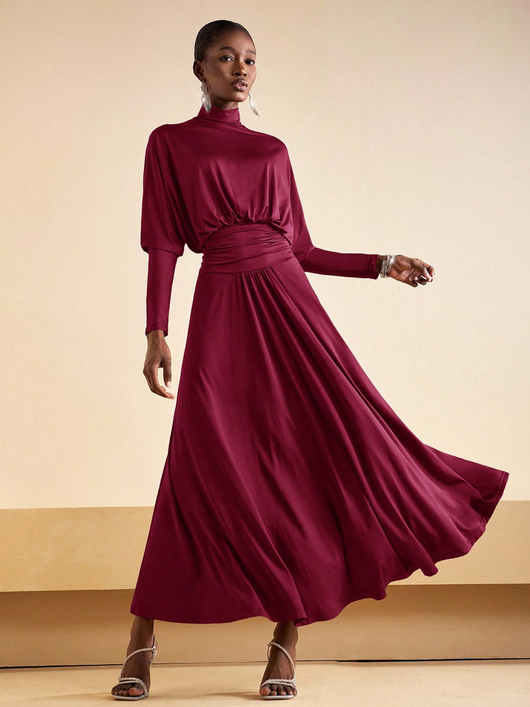 Rochie maxi SHEIN, vișiniu