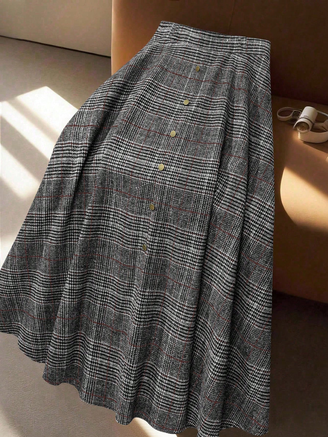 Fustă maxi SHEIN, maro