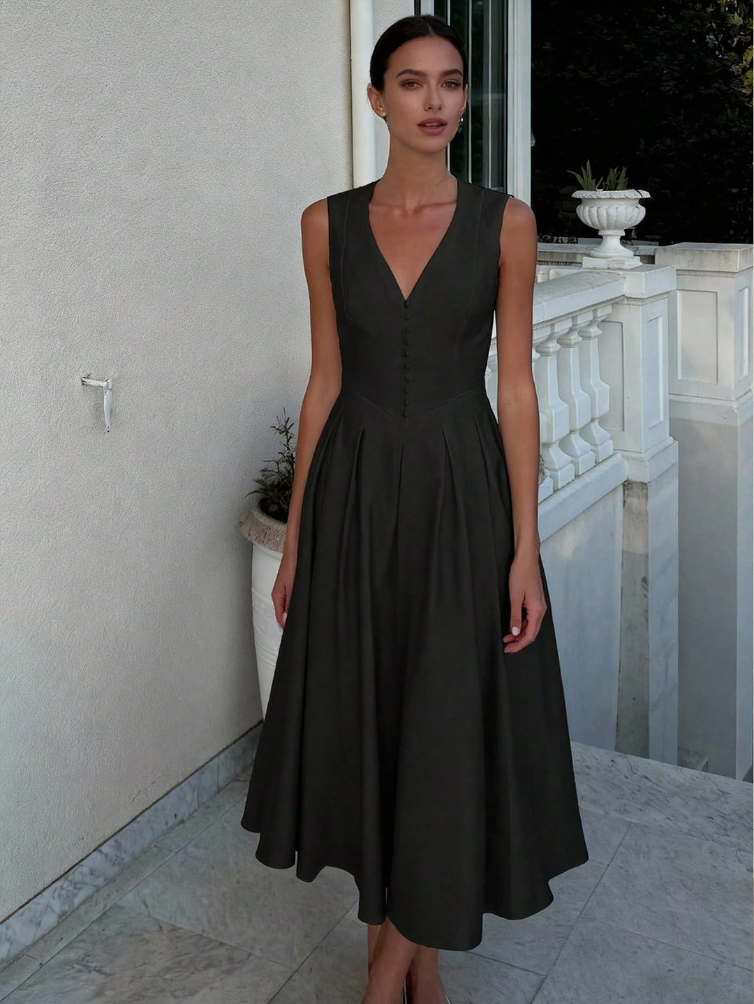 Rochie midi SHEIN, negru
