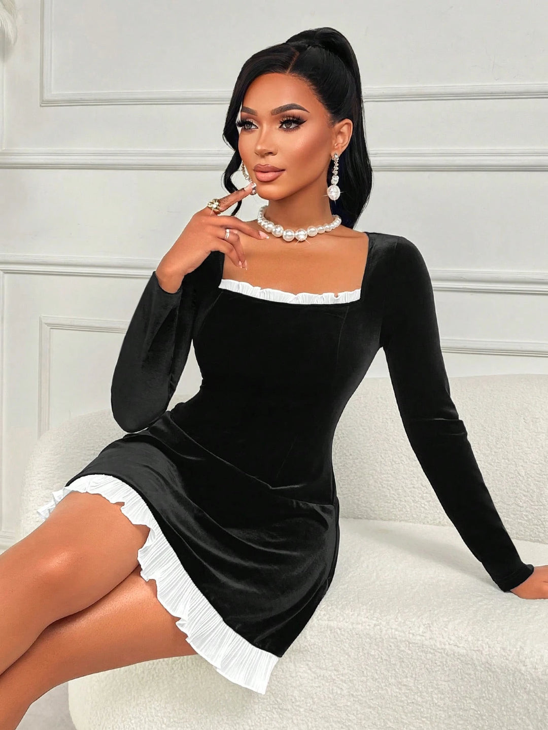 Rochie mini SHEIN, negru