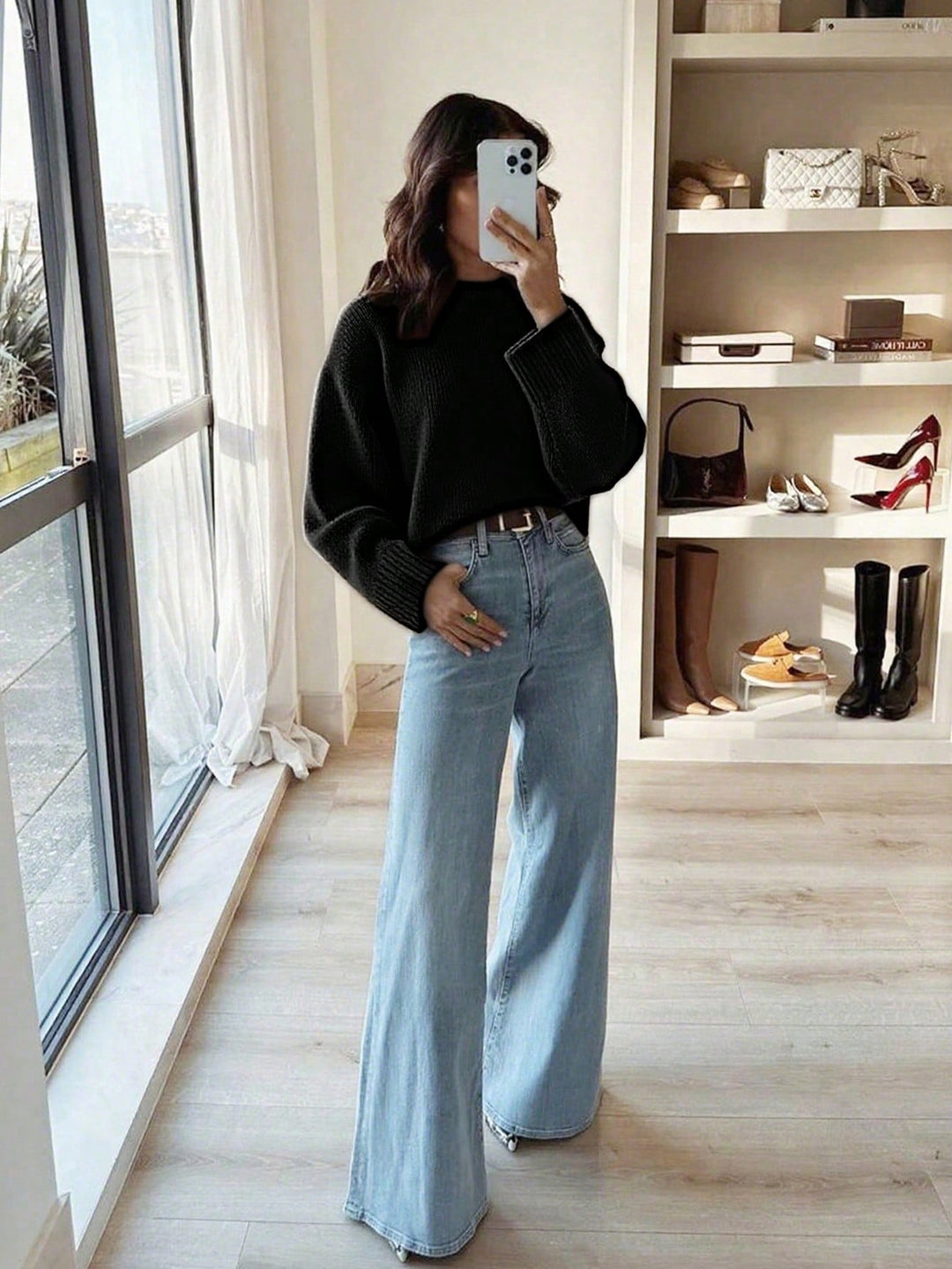 Pulover SHEIN, negru