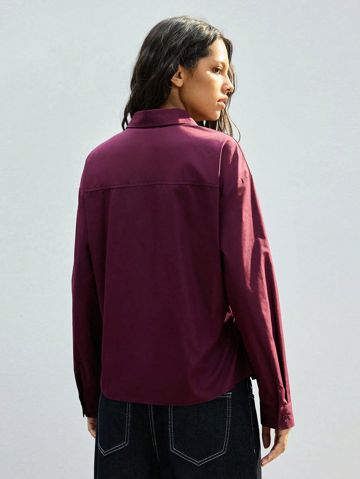 Bluza SHEIN, vișiniu