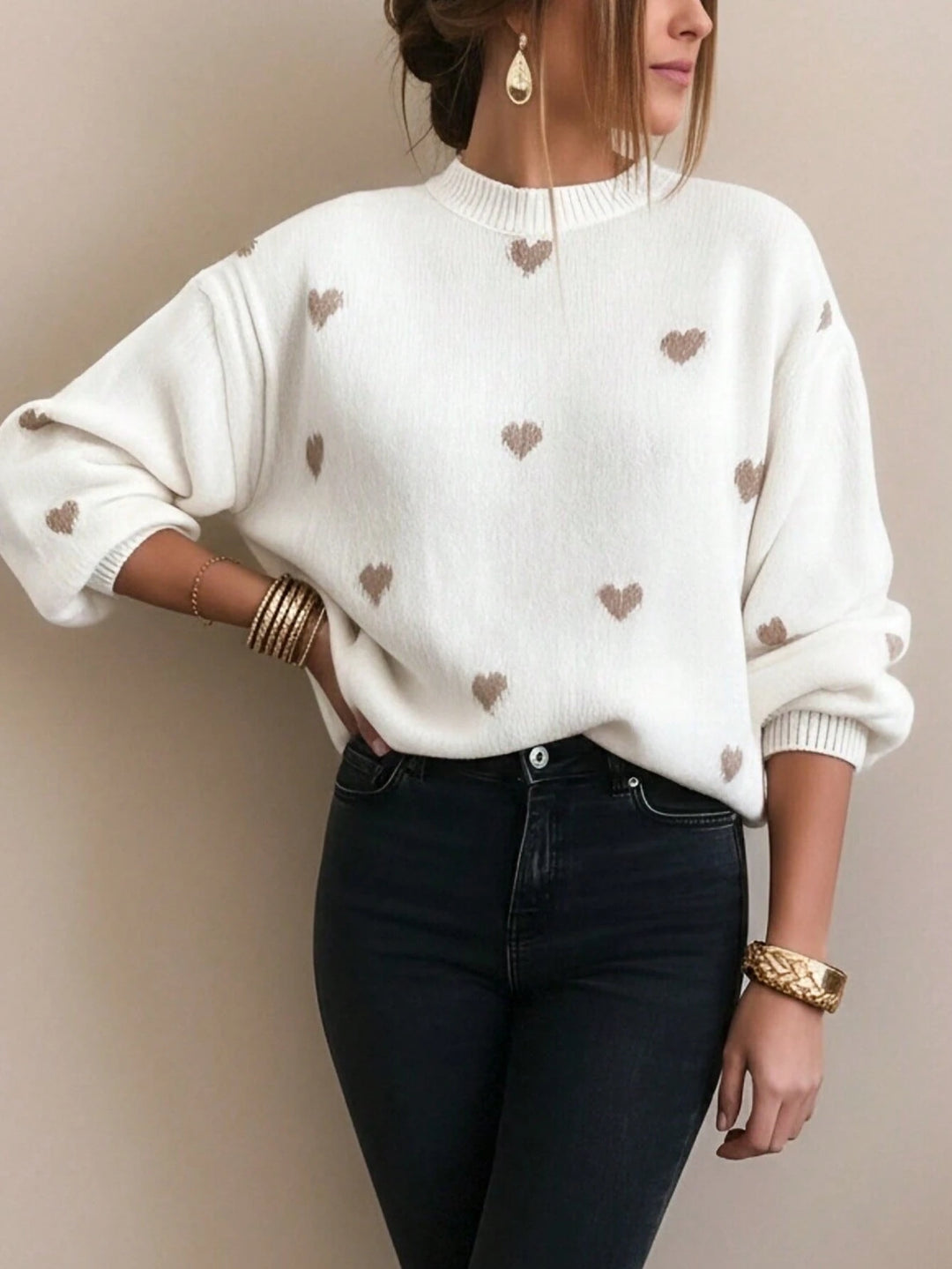 Pulover SHEIN, crem