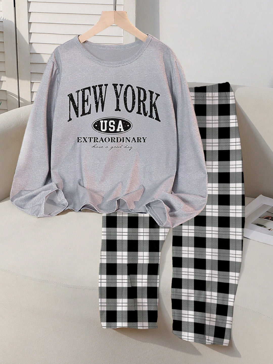 Pijama SHEIN, gri