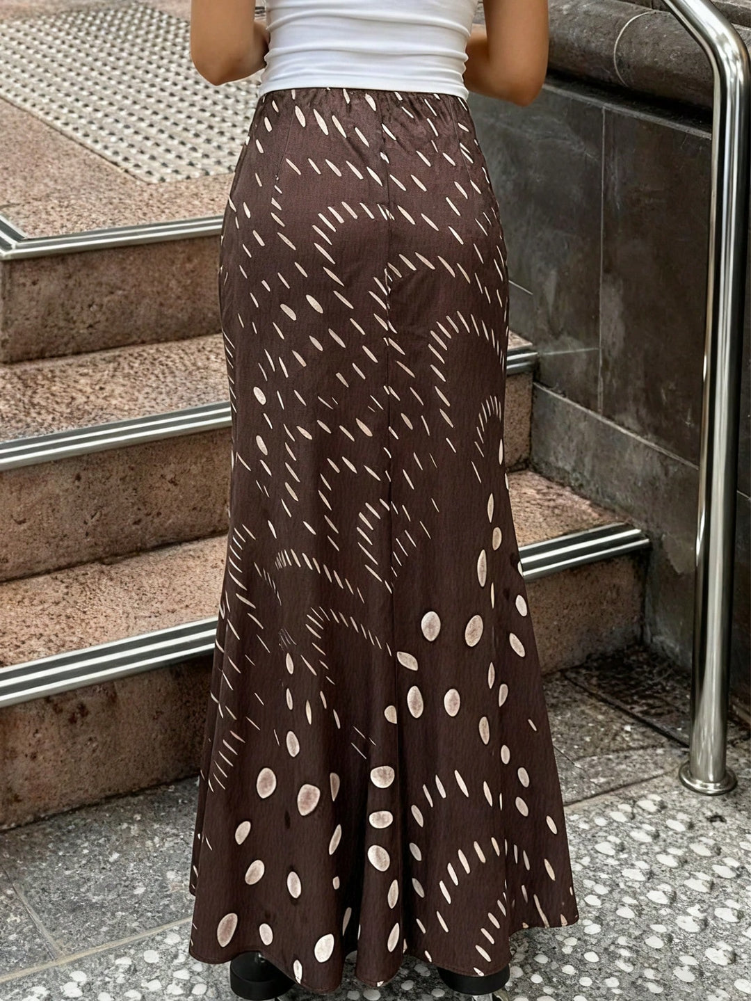 SHEIN maxi szoknya, barna