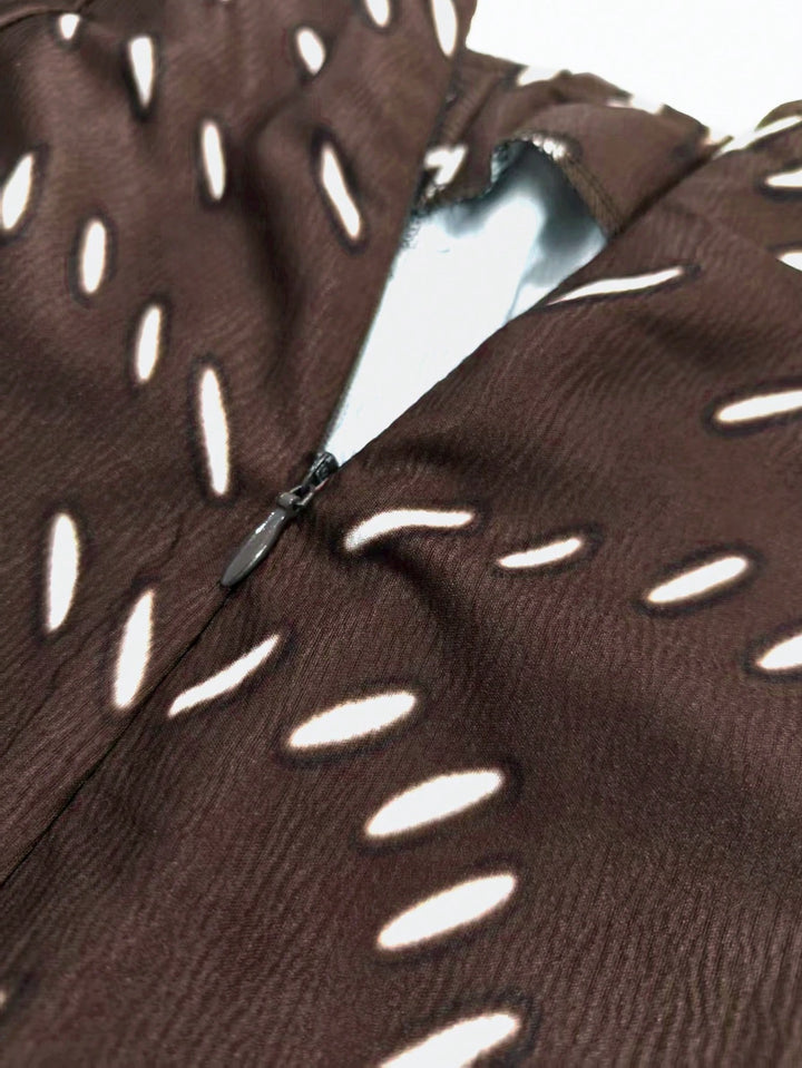 SHEIN maxi szoknya, barna