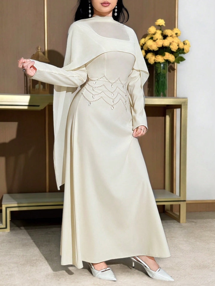 Rochie maxi SHEIN, bej