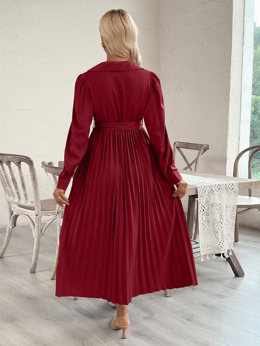 Rochie midi  SHEIN, vișiniu