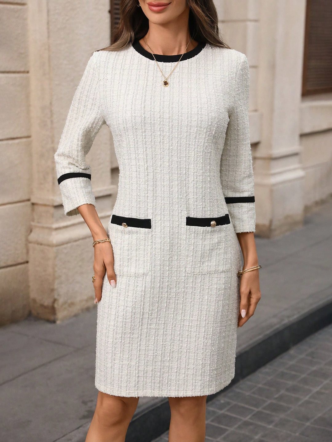 Rochie scurtă SHEIN, alb