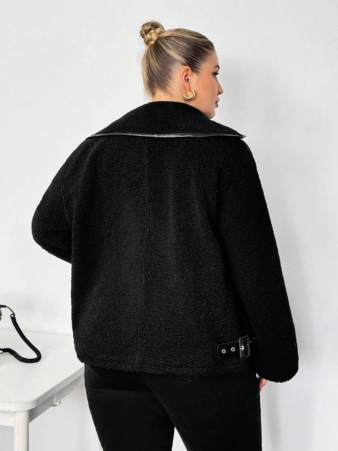 Palton Shein, Negru