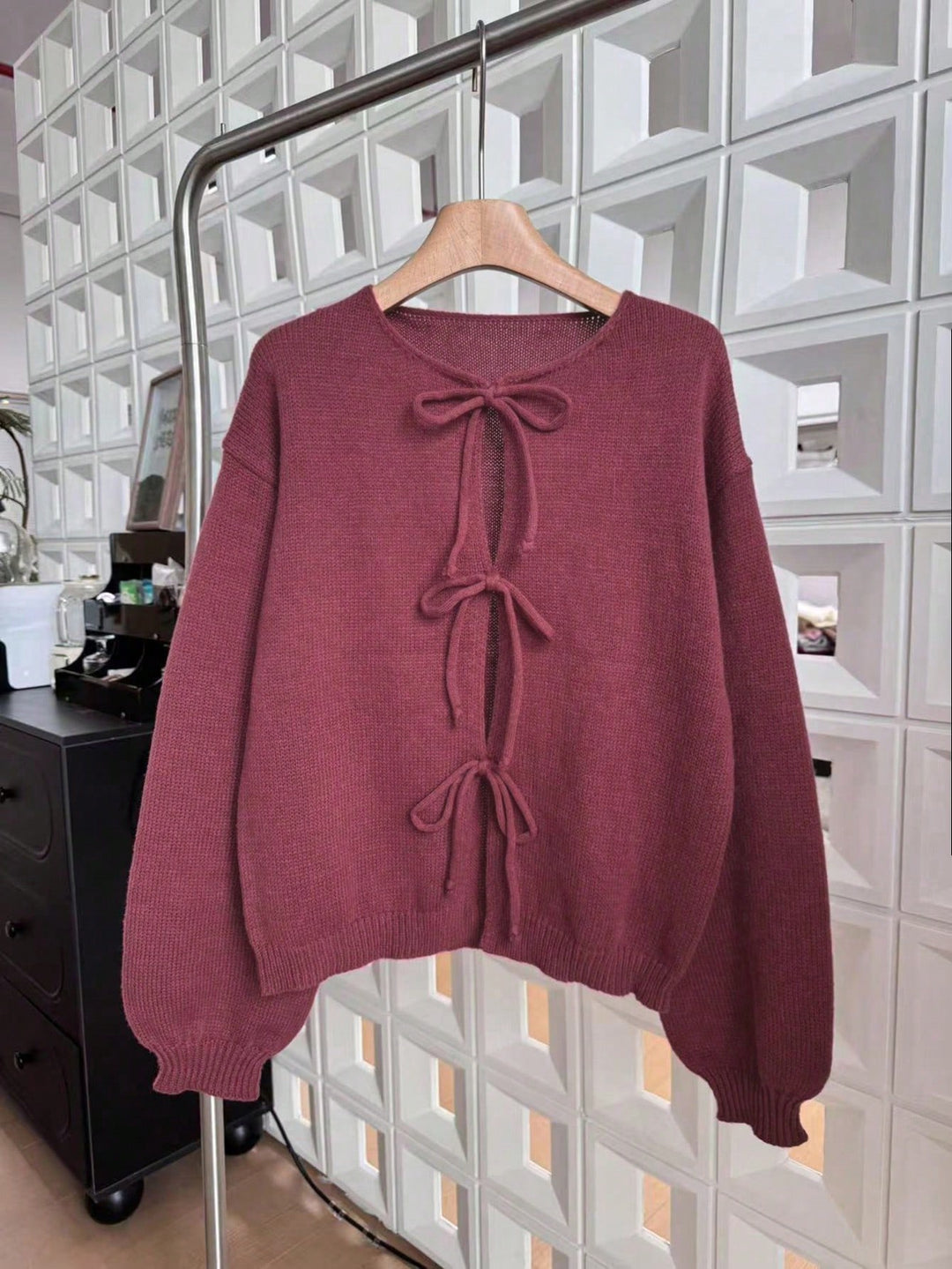 Cardigan SHEIN, vișiniu
