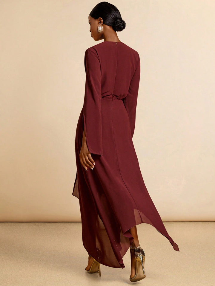 Rochie maxi SHEIN, maro