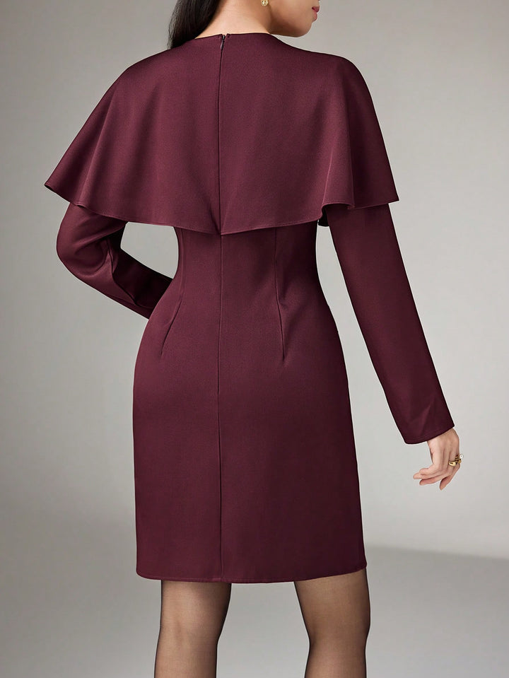 Rochie scurtă SHEIN, vișiniu
