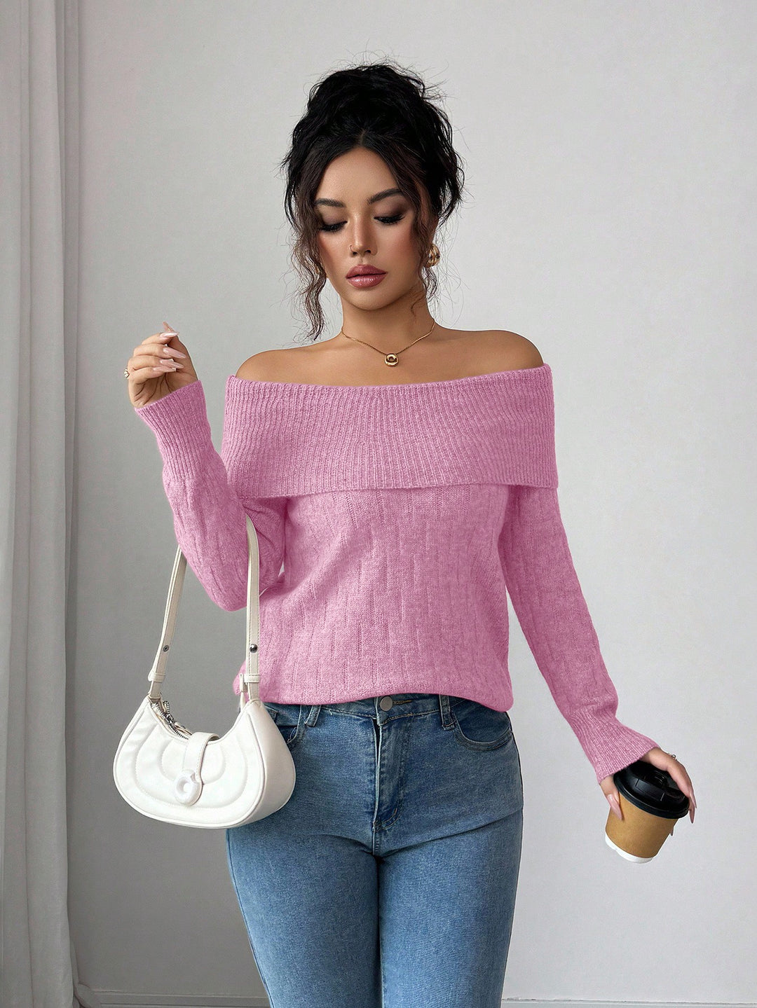 Pulover SHEIN, roz