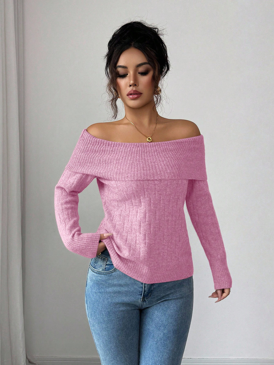 Pulover SHEIN, roz
