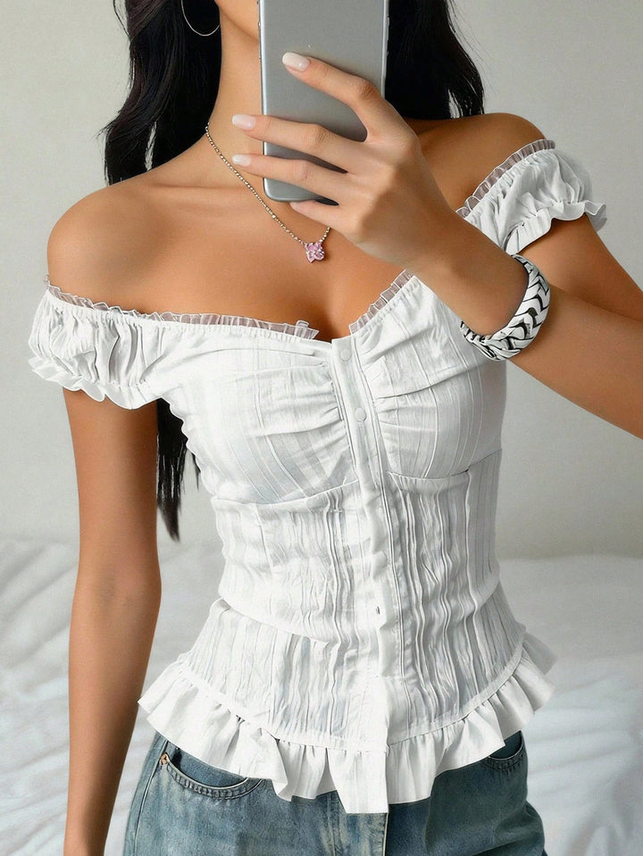 Top SHEIN, alb