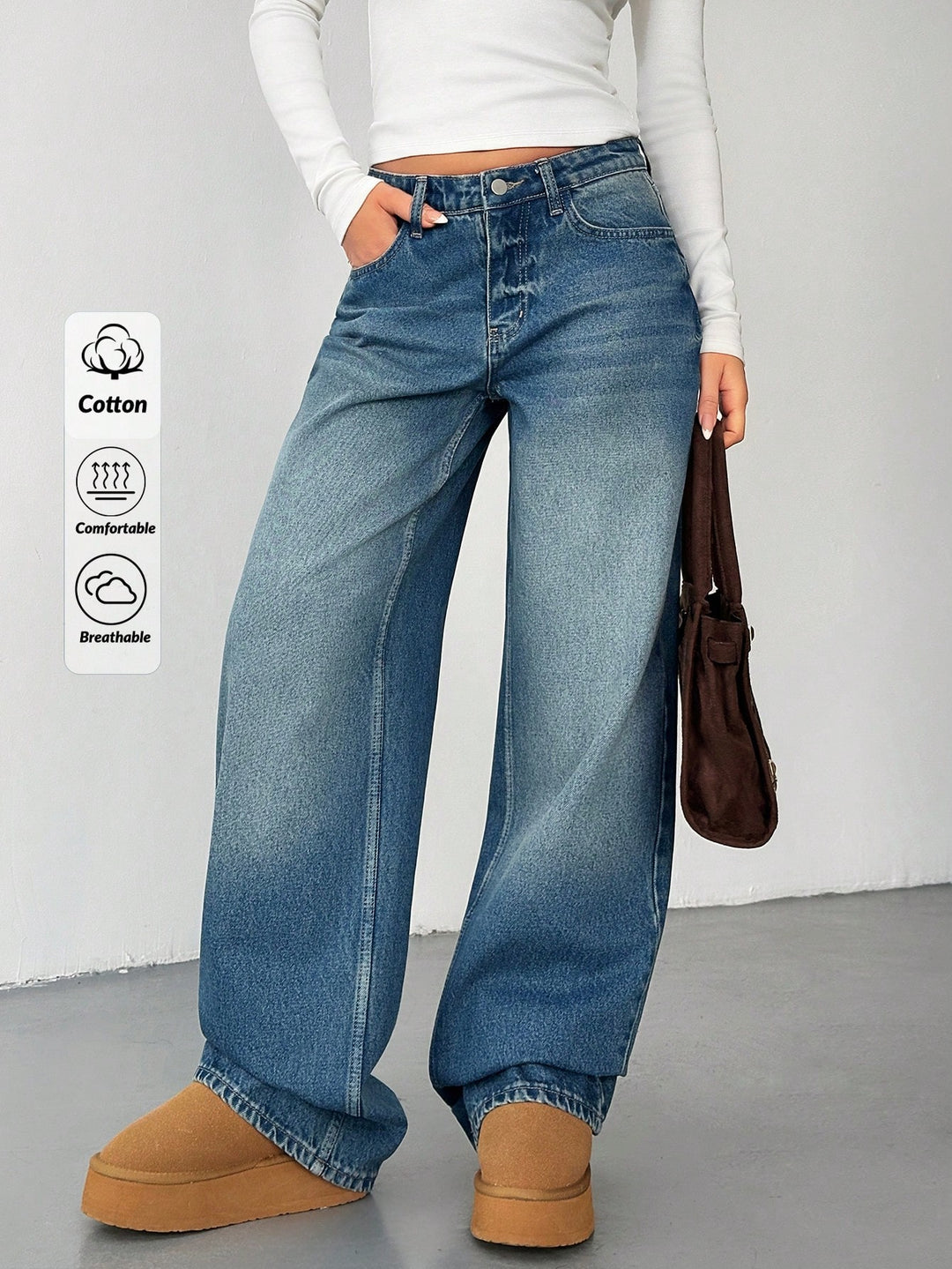 Jeans SHEIN, albastru