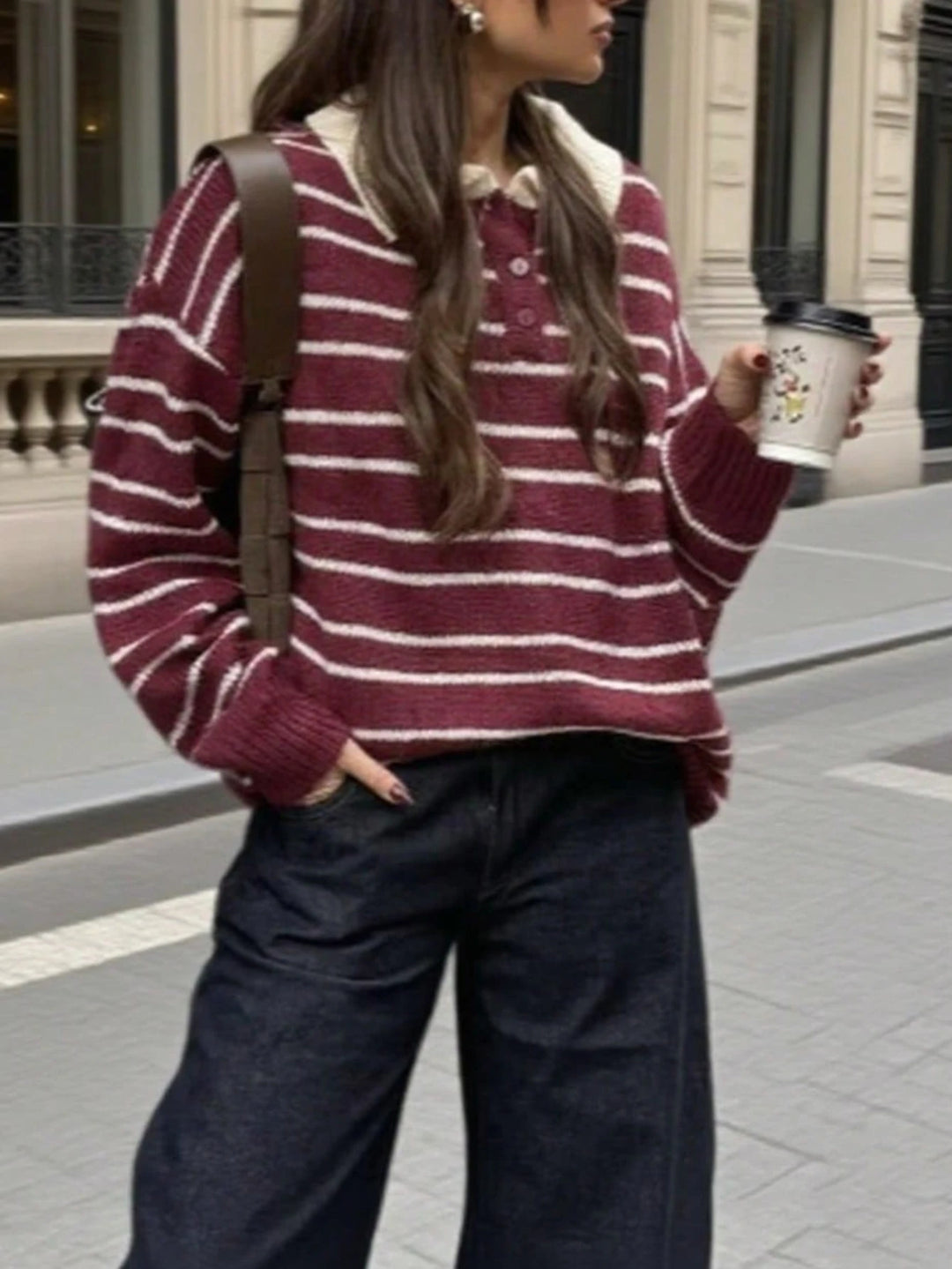 Pulover SHEIN, vișiniu