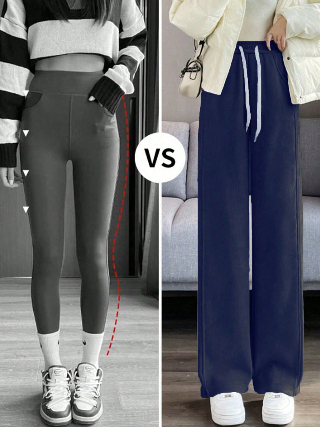 Pantaloni SHEIN, albastru