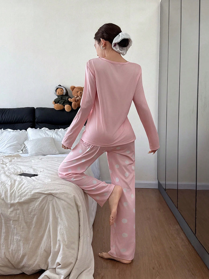 SHEIN pizsama szett, rózsaszín