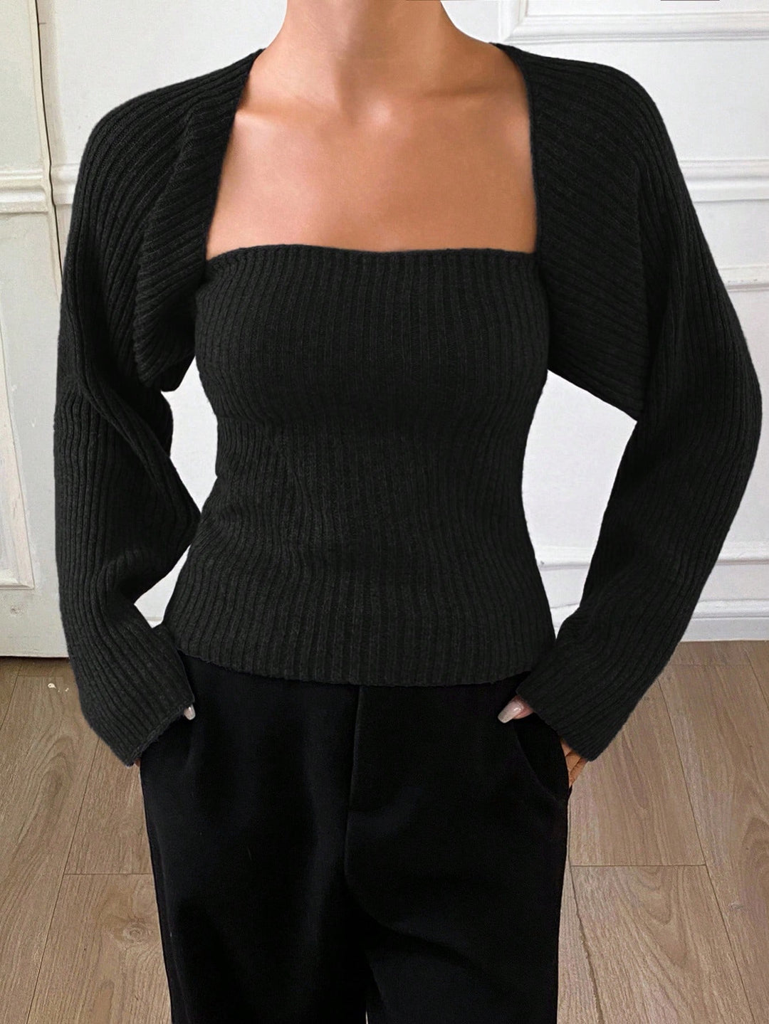 Pulover SHEIN, negru