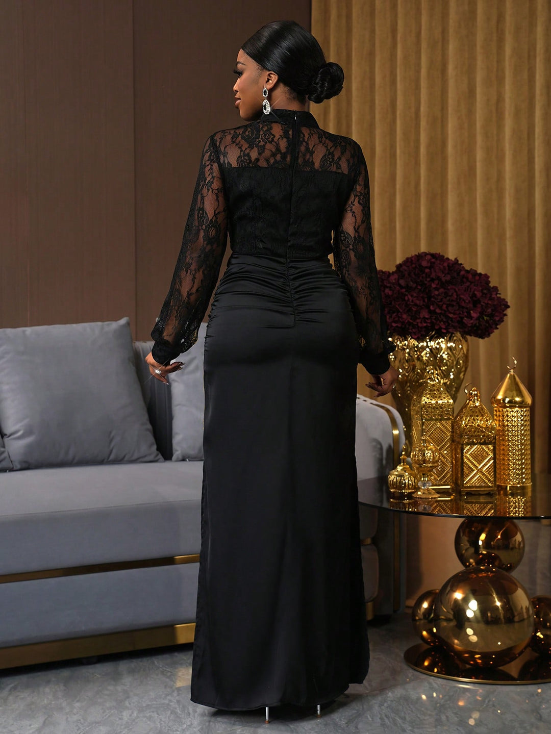Rochie maxi SHEIN, negru