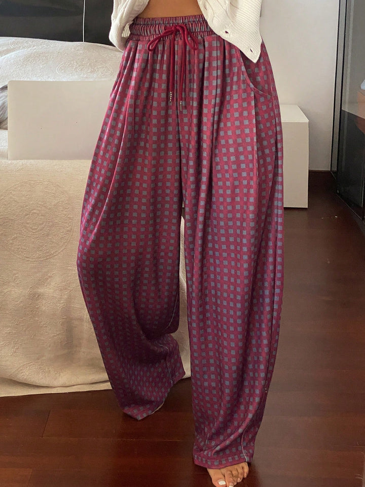 Pantaloni SHEIN, vișiniu