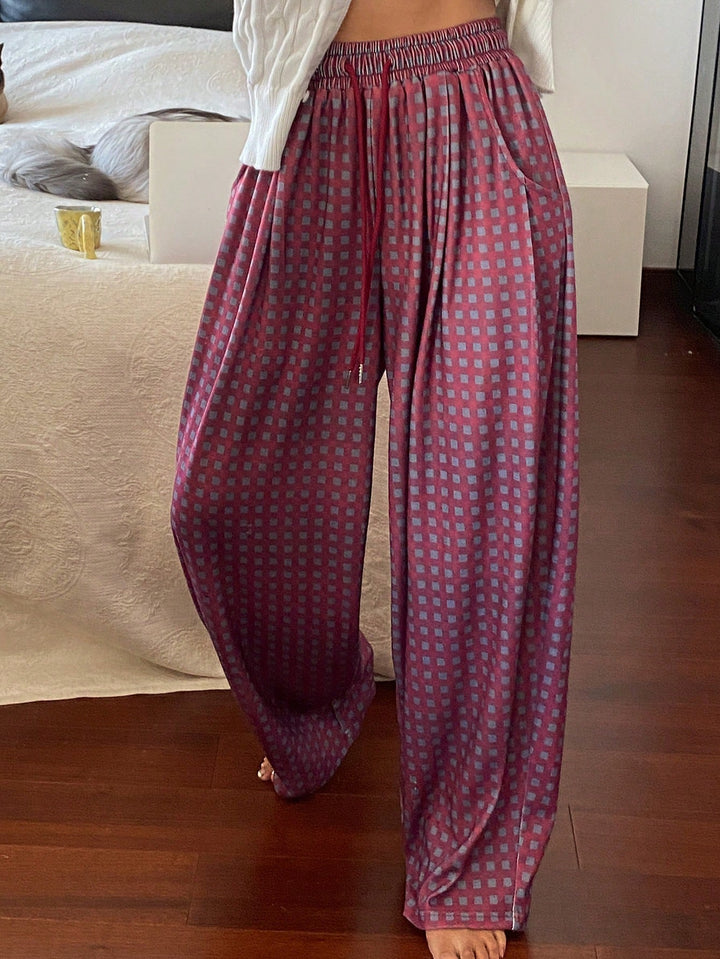 Pantaloni SHEIN, vișiniu