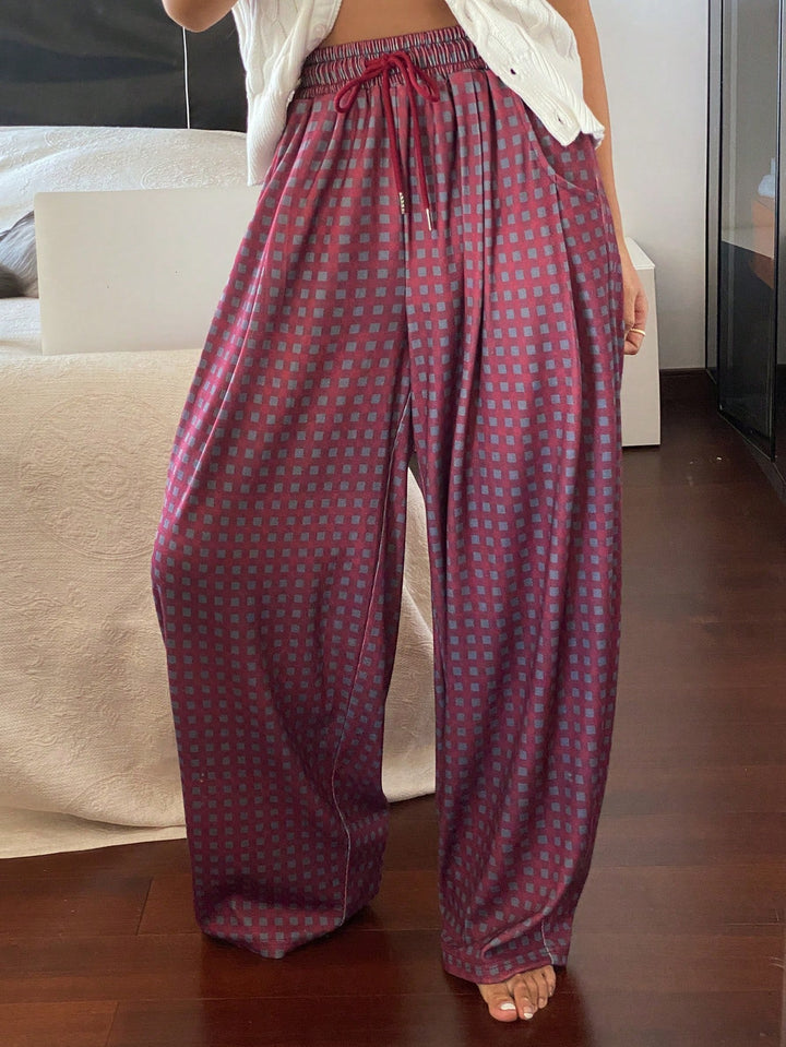Pantaloni SHEIN, vișiniu