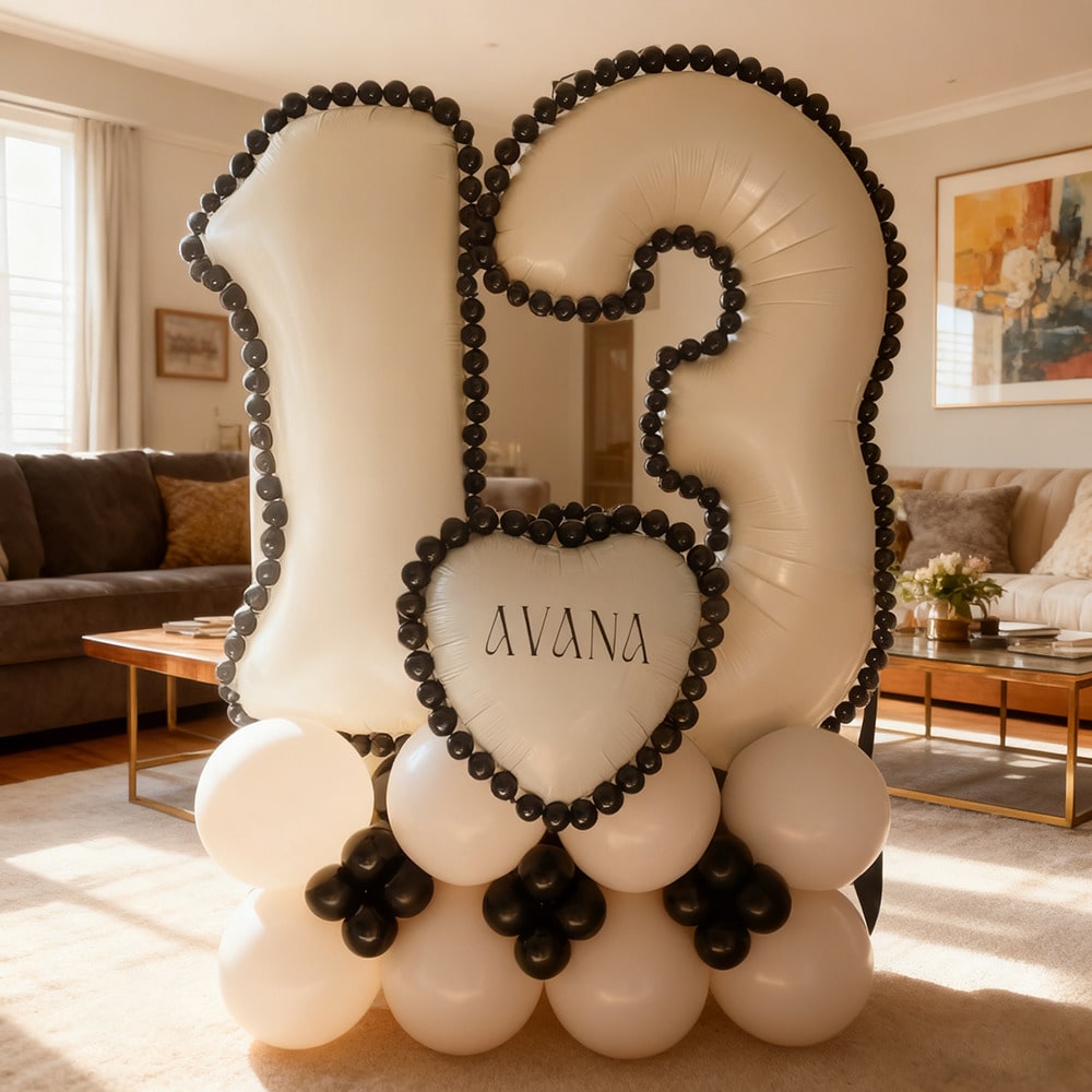 Balon decorativ SHEIN, crem