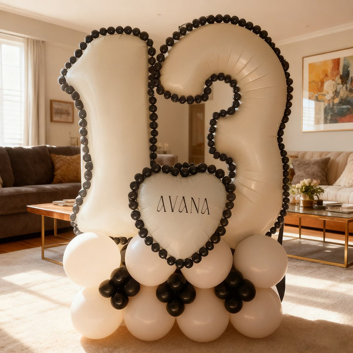 Balon decorativ SHEIN, crem