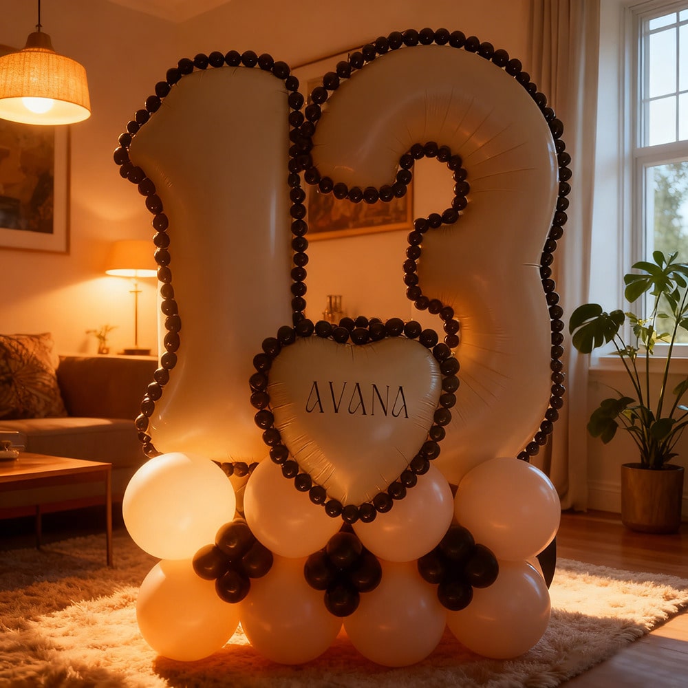 Balon decorativ SHEIN, crem