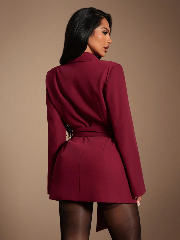 Rochie tip sacou SHEIN, vișiniu